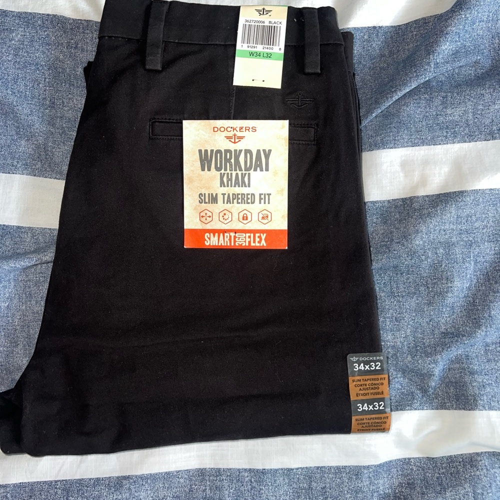 Dockers Black Slim Tapered Fit Pants